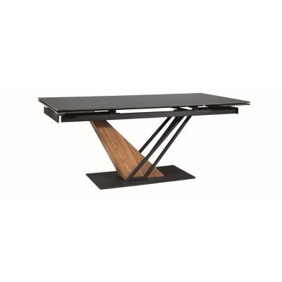 Стол обеденный SIGNAL GENESIS черный/ясень 160-220/90